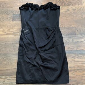 White House Black Market Strapless Black Dress
